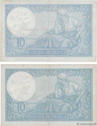 10 Francs MINERVE modifié Lot FRANCE  1940 F.07.25 TTB