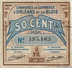 50 Centimes FRANCE Regionalismus und verschiedenen Orléans et Blois 1920 JP.096.01
