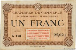 1 Franc FRANCE Regionalismus und verschiedenen Puy-De-Dôme 1918 JP.103.06 SS
