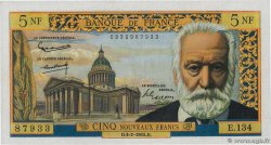 5 Nouveaux Francs VICTOR HUGO FRANCE  1965 F.56.17