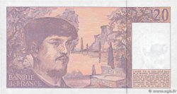20 Francs DEBUSSY à fil de sécurité FRANCE  1991 F.66bis.02 NEUF