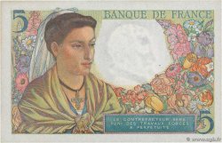 5 Francs BERGER FRANCE  1943 F.05.05 NEUF