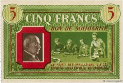 5 Francs BON DE SOLIDARITÉ FRANCE régionalisme et divers  1941 KL.05D1 SPL