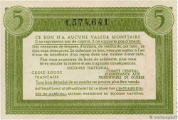 5 Francs BON DE SOLIDARITÉ FRANCE régionalisme et divers  1941 KL.05D1 SPL