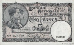 5 Francs BELGIQUE  1938 P.108a