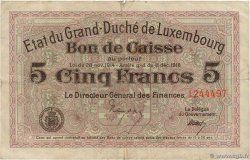 5 Francs LUSSEMBURGO  1919 P.29b