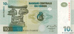 10 Francs CONGO, DEMOCRATIQUE REPUBLIC  1997 P.087B UNC-