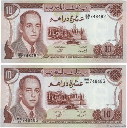10 Dirhams Consécutifs MOROCCO  1985 P.57b