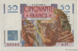50 Francs LE VERRIER FRANCE  1946 F.20.06