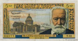 5 Nouveaux Francs VICTOR HUGO FRANCE  1961 F.56.09