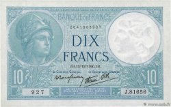 10 Francs MINERVE modifié FRANCE  1940 F.07.24