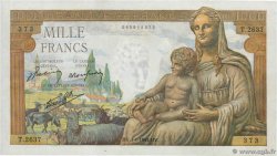 1000 Francs DÉESSE DÉMÉTER FRANCE  1943 F.40.15