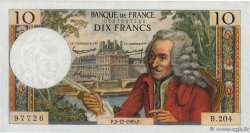 10 Francs VOLTAIRE FRANCE  1965 F.62.18 XF-