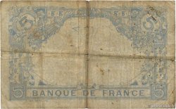 5 Francs BLEU FRANKREICH  1915 F.02.32 SGE