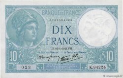 10 Francs MINERVE modifié FRANCE  1941 F.07.28