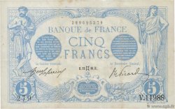 5 Francs BLEU FRANCE  1916 F.02.39 pr.TTB