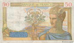 50 Francs CÉRÈS modifié FRANCE  1939 F.18.25 TB