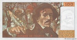 100 Francs DELACROIX modifié FRANKREICH  1978 F.69.01c fST
