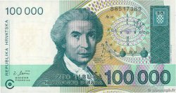 100000 Dinara CROATIE  1993 P.27a