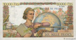 10000 Francs GÉNIE FRANÇAIS FRANCE  1954 F.50.72 TB+