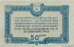 50 Centimes Annulé FRANCE Regionalismus und verschiedenen Rodez et Millau 1917 JP.108.12 fST