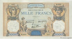 1000 Francs CÉRÈS ET MERCURE type modifié FRANCE  1940 F.38.46 SUP