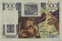 500 Francs CHATEAUBRIAND FRANCE  1945 F.34.01 pr.TB
