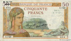 50 Francs CÉRÈS FRANCE  1935 F.17.05 TB