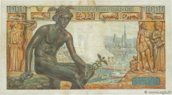 1000 Francs DÉESSE DÉMÉTER FRANCE  1942 F.40.07 TB+