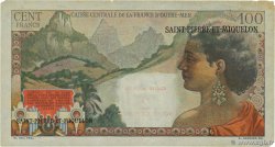 2 NF sur 100 Francs La Bourdonnais SAINT PIERRE E MIQUELON  1960 P.32 q.MB