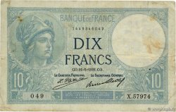 10 Francs MINERVE FRANCE  1931 F.06.15