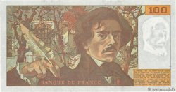 100 Francs DELACROIX imprimé en continu FRANCIA  1991 F.69bis.03c1 BC+
