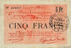 5 Francs FRANCE regionalism and various Douai 1916 JP.59-0751 F