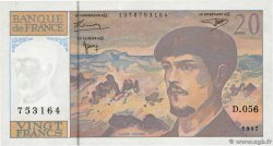20 Francs DEBUSSY Modifié FRANCE  1997 F.66ter.02 SPL