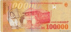 100000 Lei ROMANIA  1998 P.110 MB