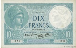 10 Francs MINERVE modifié FRANCE  1940 F.07.23
