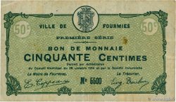 50 Centimes FRANCE regionalism and miscellaneous Fourmies 1914 JP.59-1088 F+