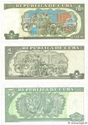 1 et 5 Pesos Lot CUBA  1995 P.112a, P.116e et P.121c FDC