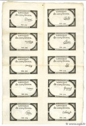 5 Livres Planche FRANCE 1793 Ass.46a-p