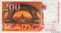 200 Francs EIFFEL FRANCE  1997 F.75.04b AU-