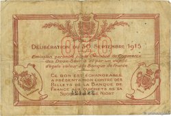 50 Centimes FRANCE régionalisme et divers Niort 1915 JP.093.01 pr.TB