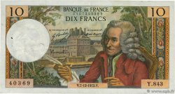10 Francs VOLTAIRE FRANCE  1972 F.62.59