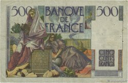 500 Francs CHATEAUBRIAND FRANCE  1945 F.34.03 VG