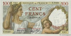 100 Francs SULLY FRANCE  1941 F.26.49