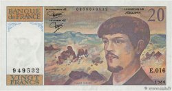 20 Francs DEBUSSY FRANCE  1986 F.66.07 SUP+