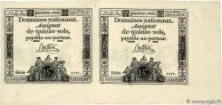 15 Sols Planche FRANCE  1792 Ass.35a