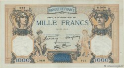 1000 Francs CÉRÈS ET MERCURE type modifié FRANCE  1939 F.38.33
 TTB