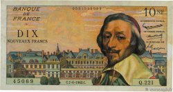 10 Nouveaux Francs RICHELIEU FRANCE  1962 F.57.19