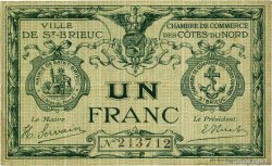 1 Franc FRANCE Regionalismus und verschiedenen Saint-Brieuc 1918 JP.111.06 S