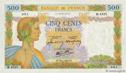 500 Francs LA PAIX  FRANKREICH  1942 F.32.28